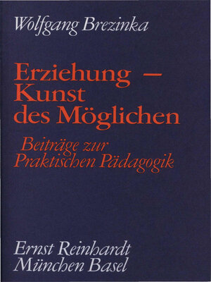 cover image of Erziehung--Kunst des Möglichen